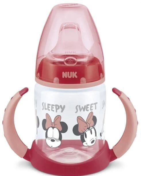 Nuk fľaštička na učenie DISNEY-Mickey s kontrolou teploty 150 ml dievča